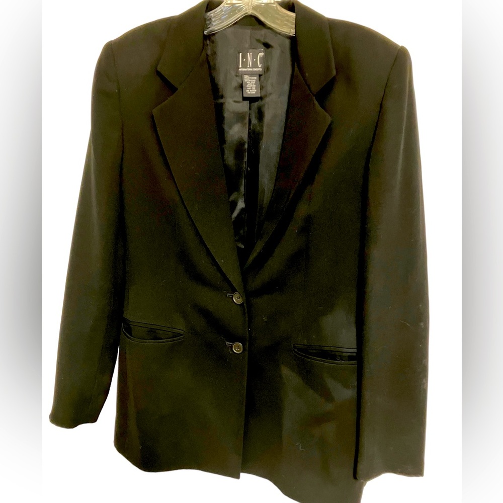 INC Black Blazer goes with everything size 10